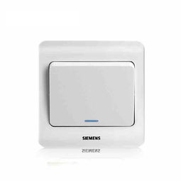 西門子遠景雅白 一位雙控大蹺板開關 帶熒光指示