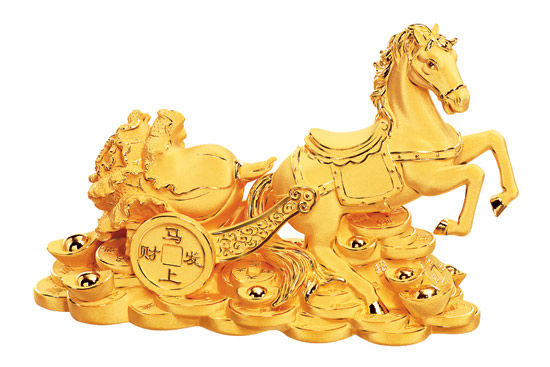 周大福匠心獨運 千足金馬年生肖擺件，黃金藝術與祥瑞文化的璀璨交融